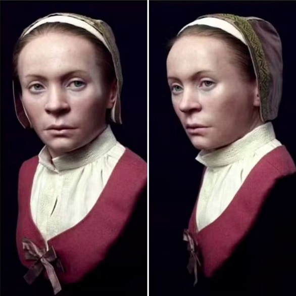 Enterrada com um gorro de seda que indicava seu status elevado, Zosia, como foi chamada, teve seu rosto reconstruído digitalmente, revelando olhos azuis e cabelos curtos.