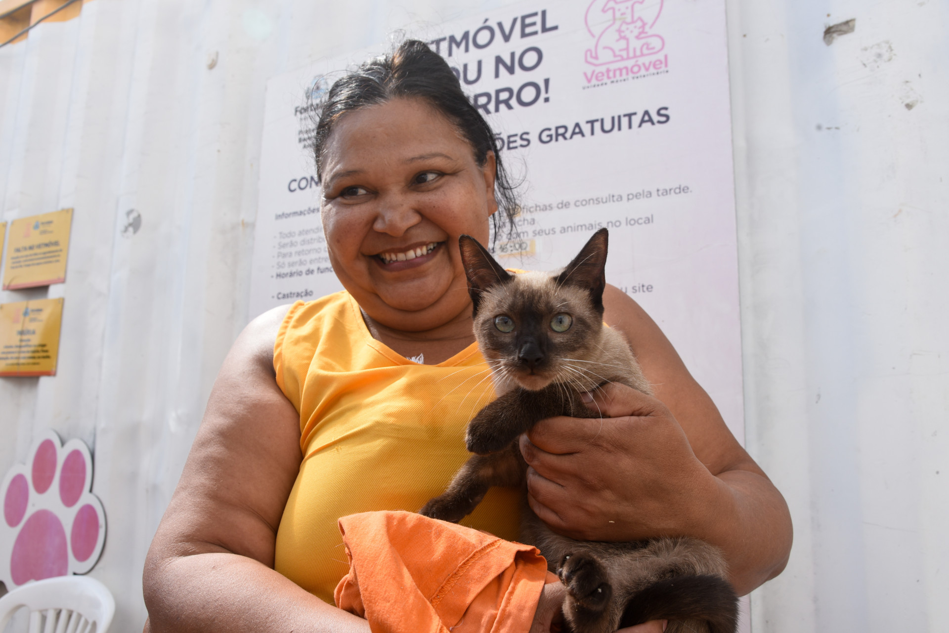 Fortaleza, CE, BR - 10.01.2026 - Mutirão de castração de felinos no VetMóvel da Areninha do Bairro Pirambu. Foto Nayana Melo/Especial O POVO