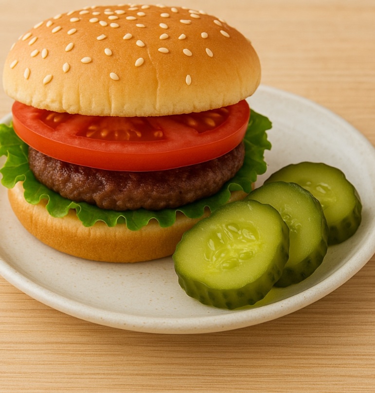 Nos EUA, o dill pickle (com endro) é comum em hambúrgueres e sanduíches.