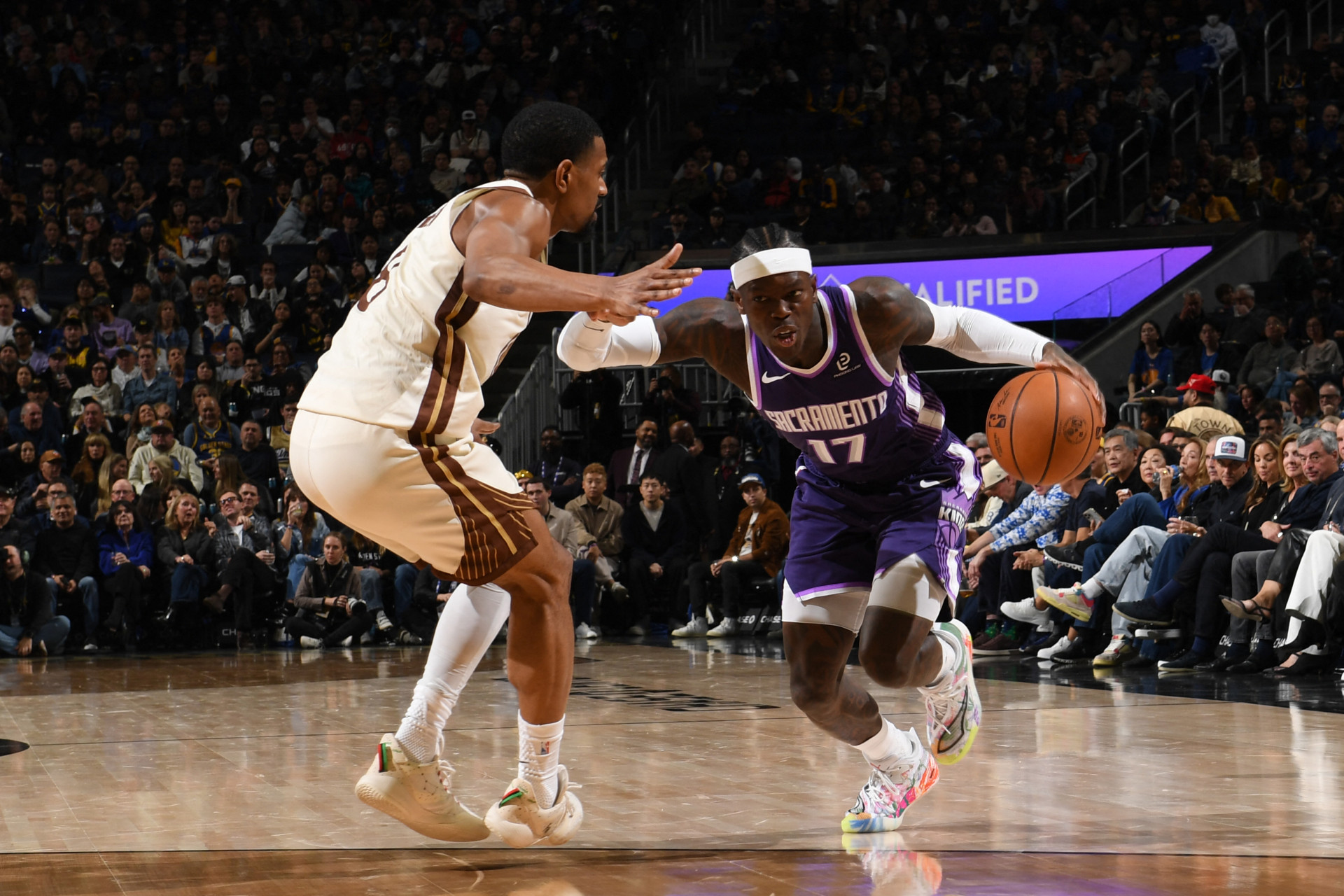 Dennis Schroder, armador alemão do Sacramento Kings (Foto: Noah Graham / NBAE / Getty Images via AFP)