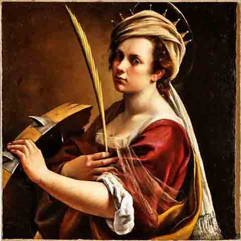 Com o tempo, porém, a composição foi transformada – possivelmente a pedido do grão-duque Fernando de Médici – para incorporar traços de Catarina de Médici, sua filha.