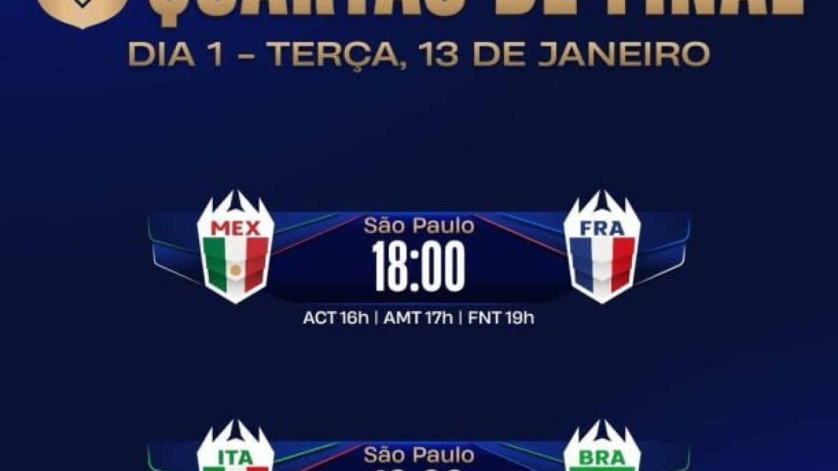 Após o Last Chance, Brasil enfrenta a Itália e oito seleções seguem na briga pelo título