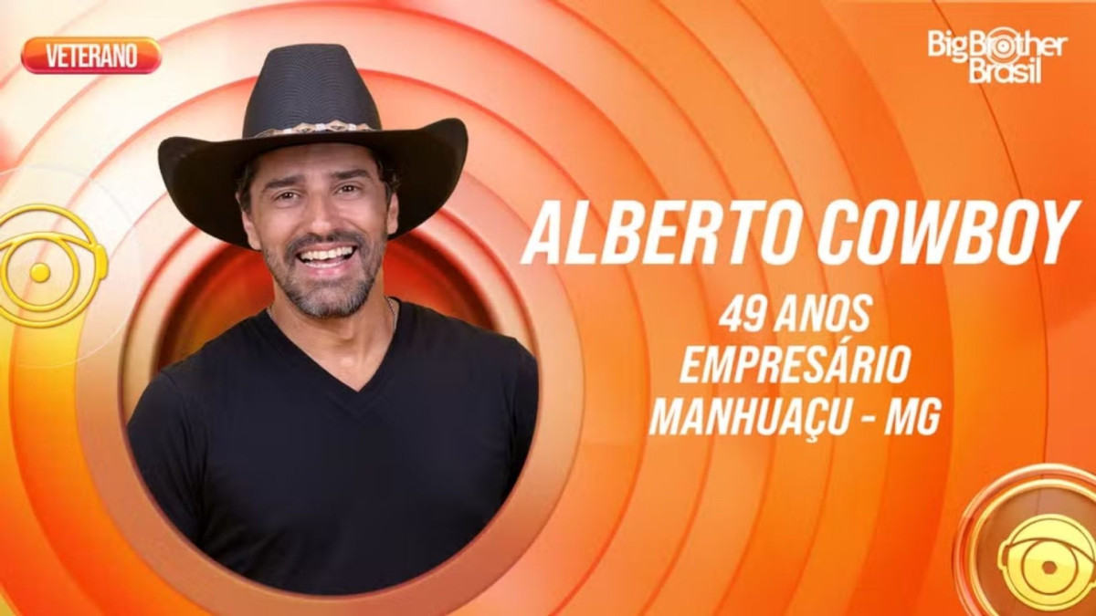 Alberto Cowboy é um dos participantes Veteranos do BBB 26