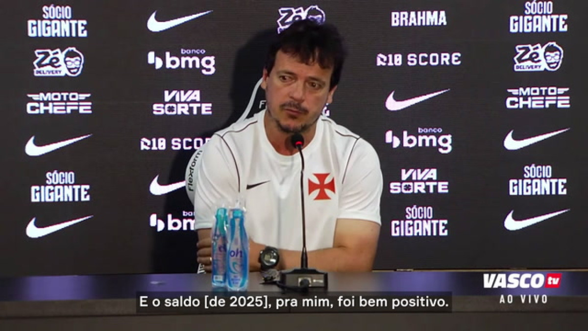 Diniz mostra confiança que 2026 será 'um bom ano' para o Vasco