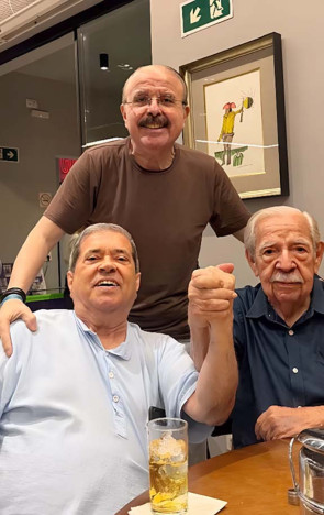 Narc&eacute;lio Miranda, que passou duas semanas sem participar da Confraria dos Ci&ccedil;os, teve no retorno, entre outros, Paulo Carapeba e Thomaz Pompeu(Foto: acervo pessoal)