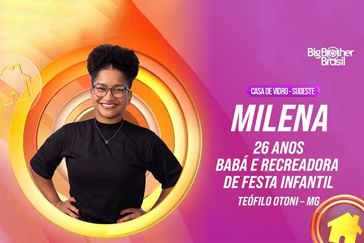 Milena foi escolhida com 59,30% dos votos. A mineira, da cidade de Itambacuri, dedica seu tempo às crianças, conciliando trabalhos como babá e recreadora de festas. 