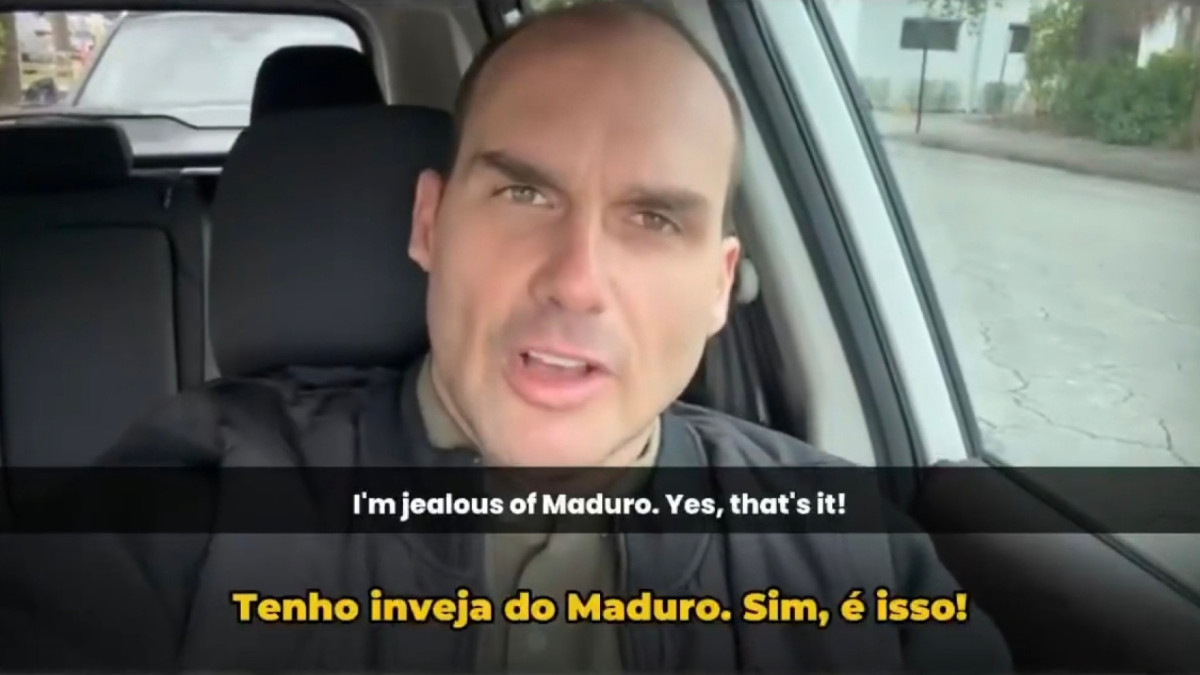 Eduardo compara prisão de Maduro nos EUA e Bolsonaro no Brasil
