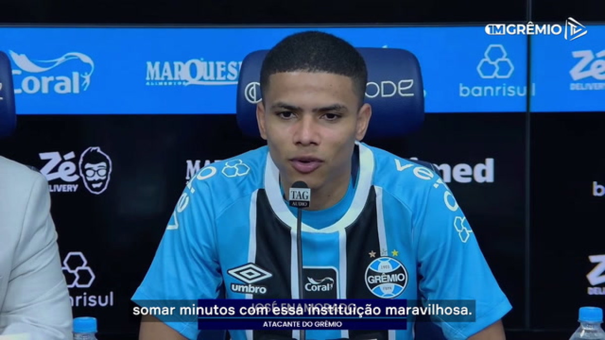 Enamorado exalta oportunidade e se diz ansioso por estreia no Grêmio