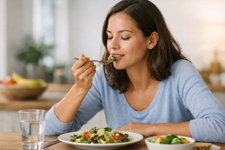A mastigação é o primeiro passo da digestão e tem papel decisivo na forma como o corpo aproveita os nutrientes. Comer devagar ajuda o organismo a trabalhar melhor desde o início do processo digestivo.