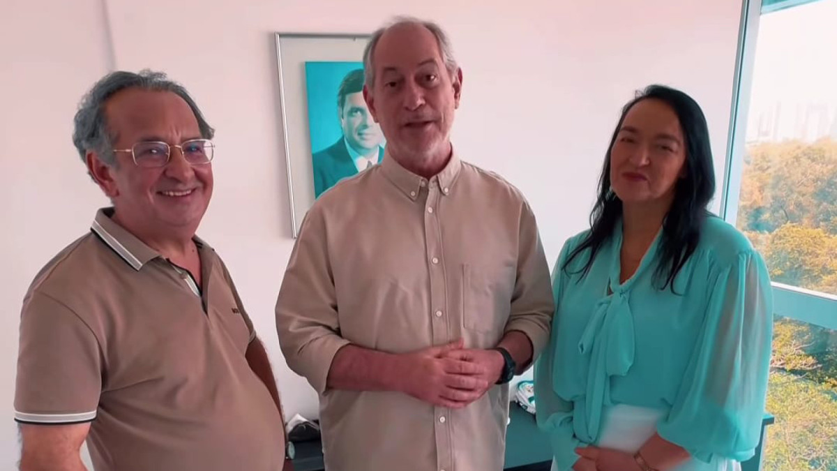 Dr. Jaziel (PL), Ciro Gomes (PSDB) e Dra. Silvana (PL)