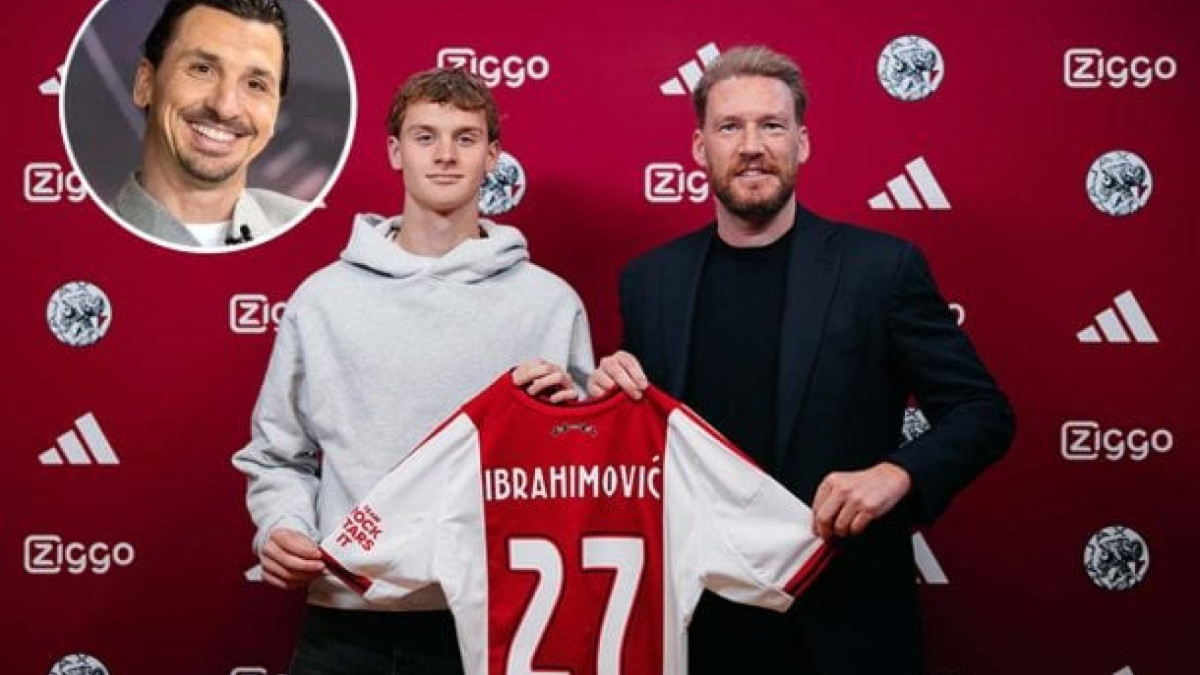 Jovem de 19 anos chega por empréstimo do Milan com opção de compra; clube holandês aposta na linhagem do ídolo sueco para o ataque