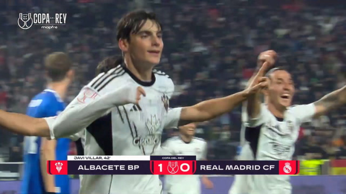 Albacete marca gol da vitória no fim e elimina o Real Madrid da Copa do Rei