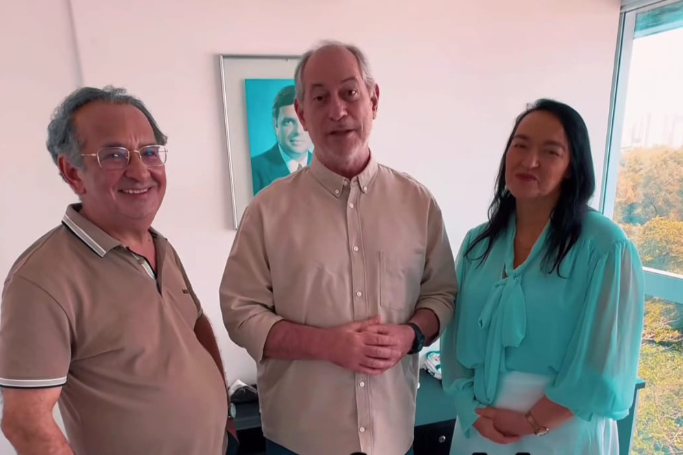 Dr. Jaziel (PL), Ciro Gomes (PSDB) e Dra. Silvana (PL)(Foto: Reprodu&ccedil;&atilde;o/Instagram @drjaziel)