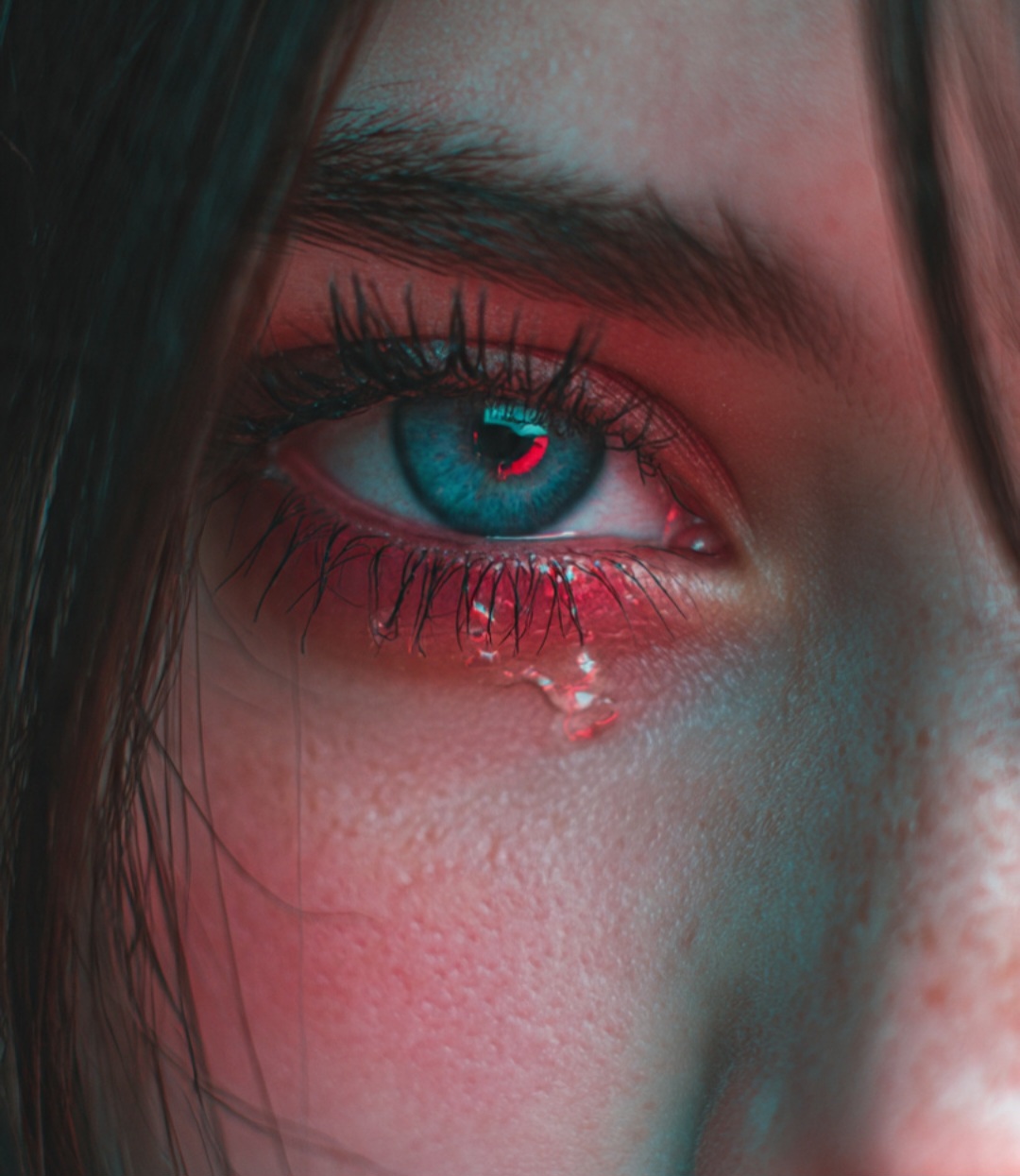 Quando choramos, a produção de lágrimas aumenta muito. Elas podem ser emocionais, reflexas ou basais, cada uma com função diferente.