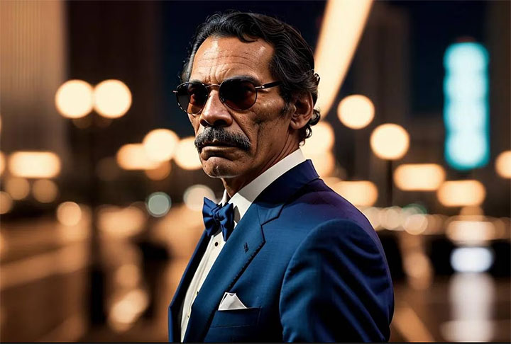 Seu Madruga como James Bond, o agente 007, interpretado por vários atores (o mais recente, Daniel Craig, que encerrou sua cota no último filme). 