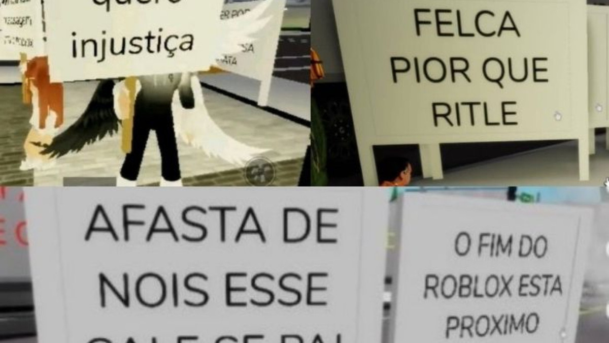 Protestos virtuais no Roblox
