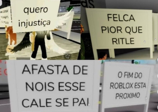 Protestos virtuais no Roblox
