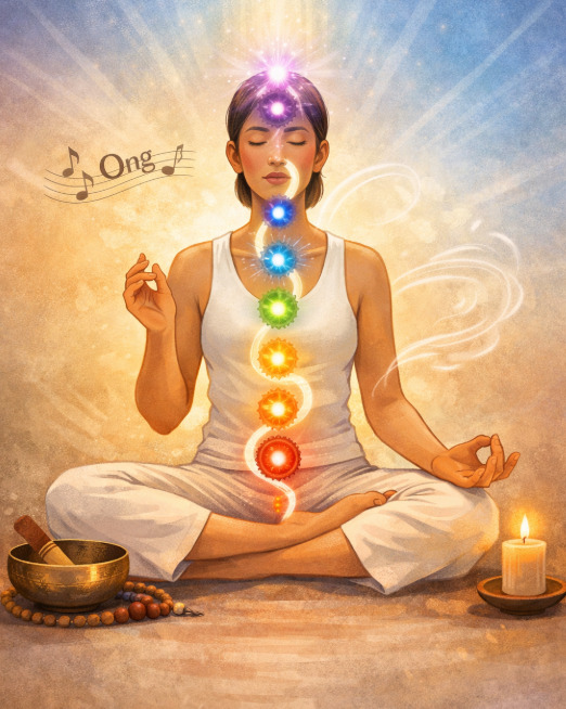 O kundalini yoga é praticado para ativar a energia shakti, o que permite que ela se mova para cima e através dos chakras ao longo da coluna. A prática de kundalini yoga combina canto, posturas de yoga e respiração.