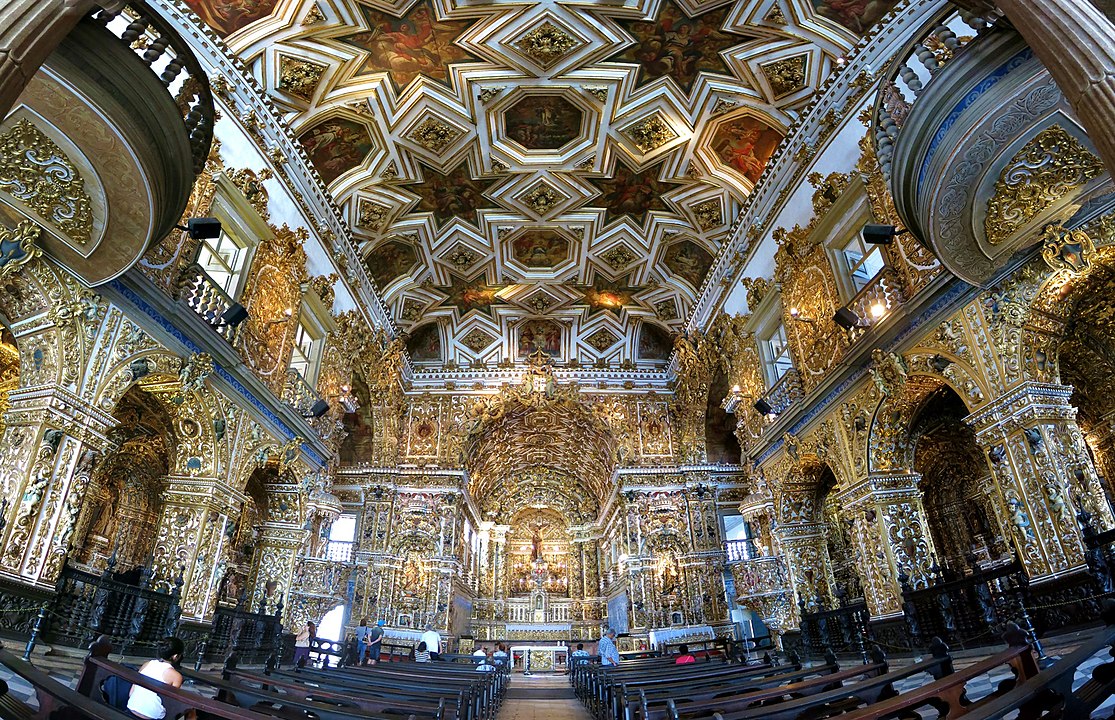Igreja da Ordem Primeira de São Francisco (Salvador, 1723) – Conhecida como “Igreja de Ouro”, tem interior barroco ricamente revestido em talha dourada, além de azulejos portugueses e obras de arte sacra de grande valor histórico.
