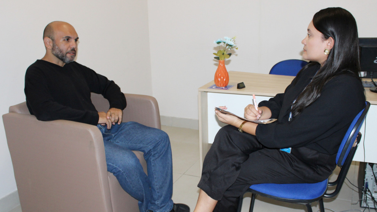 Simulação de atendimento psicológico, que tem disponível no Serviço de Psicologia Aplicada dos campi Grand Shopping e Harmony.