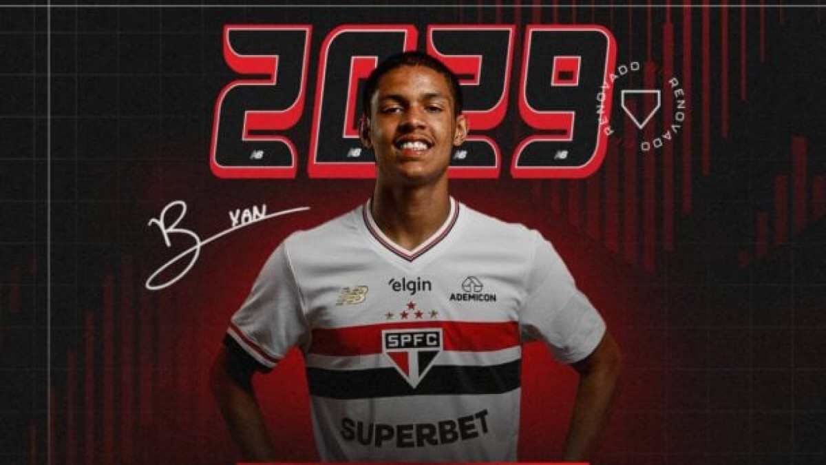 Jovem atacante, que se recupera de grave lesão no joelho, assina novo vínculo, agora válido até dezembro de 2029