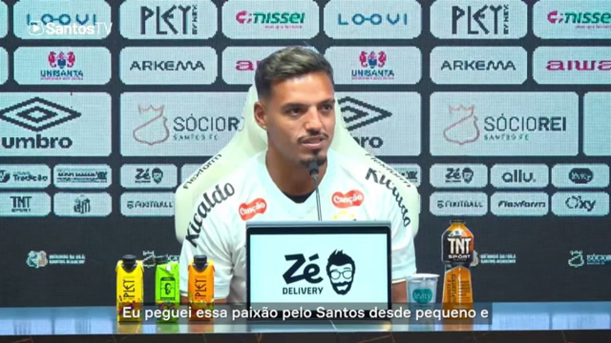 Gabriel Menino revela paixão pelo Santos e idolatria por Neymar