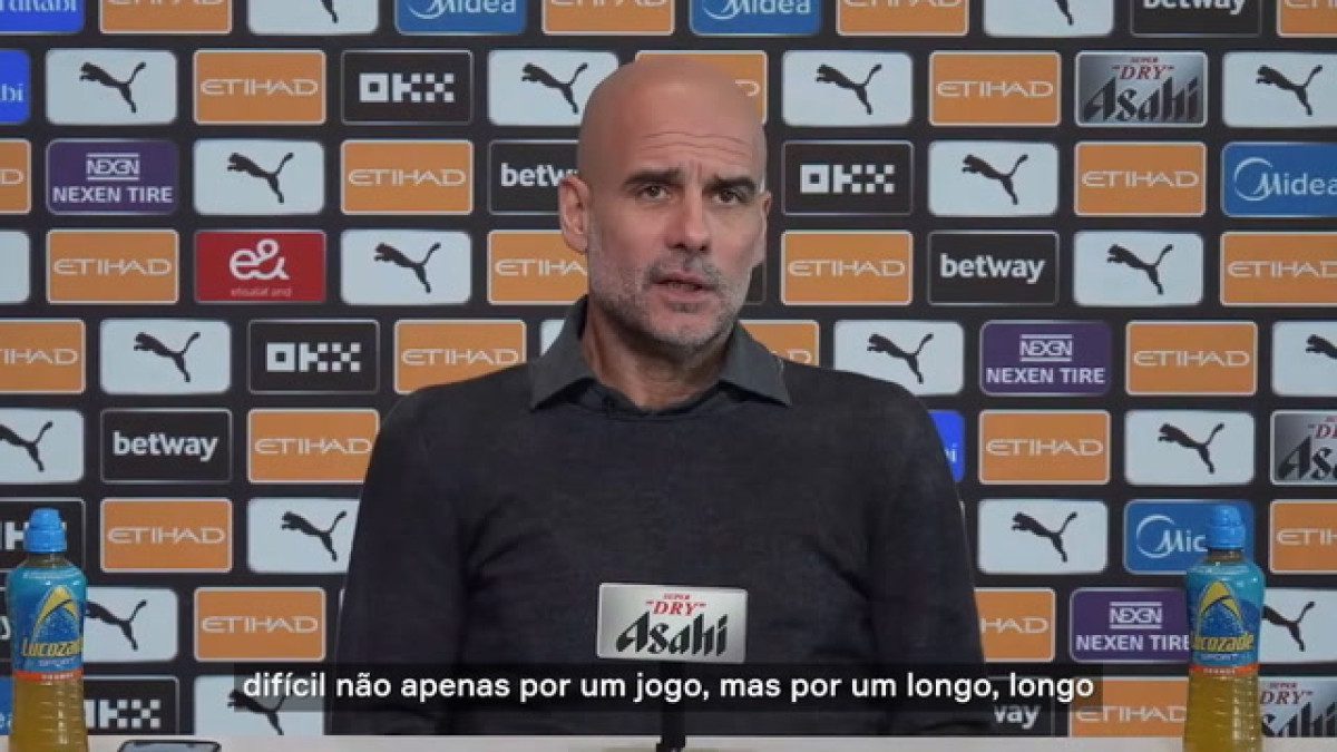 Guardiola lamenta desfalques no clássico de Manchester