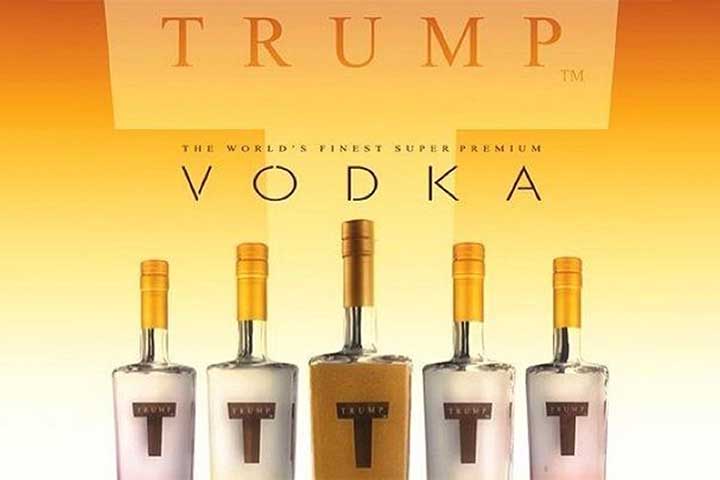 Revista, bebidas, pízza e steaks foram alguns dos ramos em que o atual presidente americano investiu, sempre batizando os empreendimentos com seu nome, como Trump Vodka, Trump Cafe e Trump Grill.