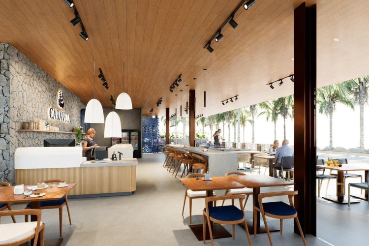 Entrada na nova &aacute;rea gastron&ocirc;mica do Clube N&aacute;utico Atl&eacute;tico Cearense