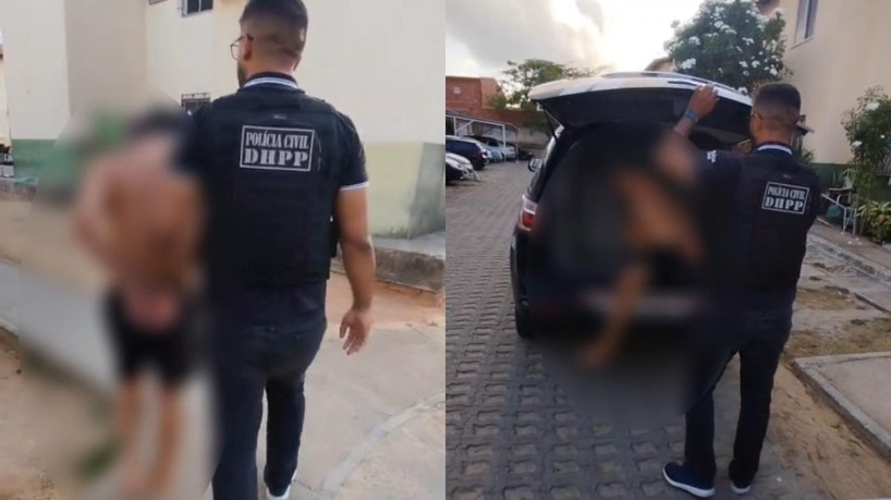 Suspeito foi preso em residência no bairro Paupina, em Fortaleza 