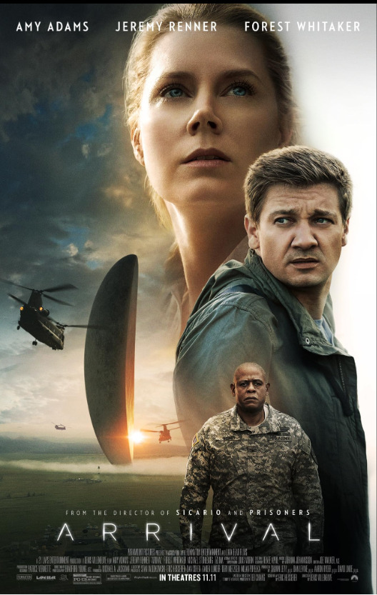 <p>“A Chegada” (2016): dirigido por Denis Villeneuve e protagonizado por Amy Adams, Jeremy Renner e Forest Whitaker, recebeu indicação a várias categorias no Oscars, incluindo Melhor Filme e Direção, e ganhou o prêmio de Melhor Edição de Som. Também conquistou prêmios no BAFTA e no Writers Guild of America.</p>
