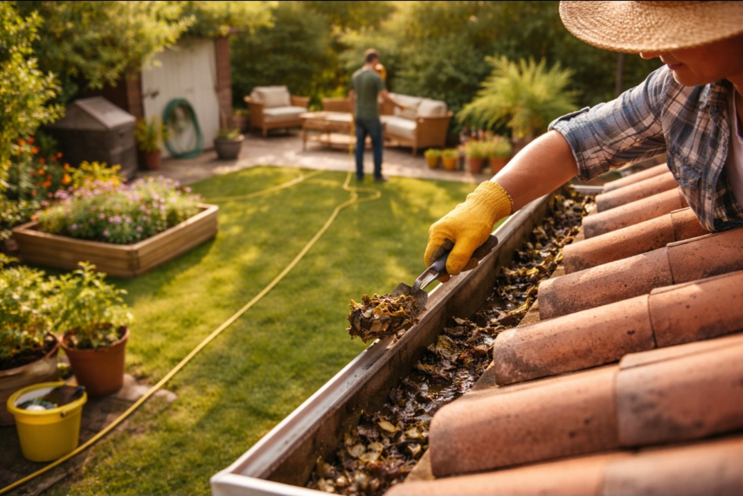 <p>Áreas externas também influenciam o interior da residência. Quintais, varandas e calhas limpas diminuem a chance de infestação.</p>
