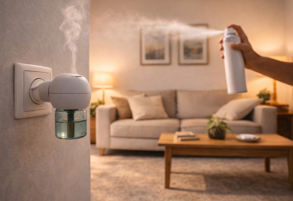 <p>Inseticidas elétricos e repelentes ambientais devem ser usados com cuidado. É importante seguir as orientações do fabricante, especialmente em locais fechados.</p>
