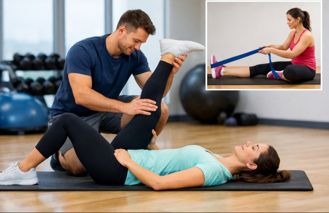 <p>O alongamento passivo, por sua vez, conta com a ajuda de outra pessoa ou de objetos. Ele permite alcançar maior amplitude, mas deve ser feito com cuidado.</p>
