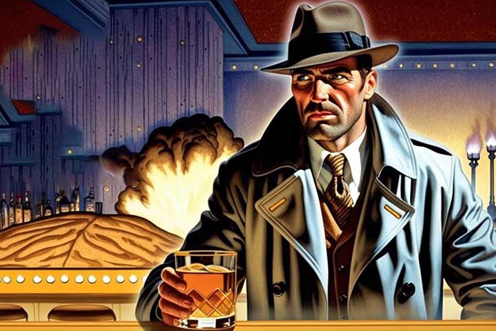 <p>Philip Marlowe (Raymond Chandler) – O arquétipo do detetive durão do romance noir, cínico e solitário. Atua em um mundo corrupto, guiado por um código moral próprio.</p>
