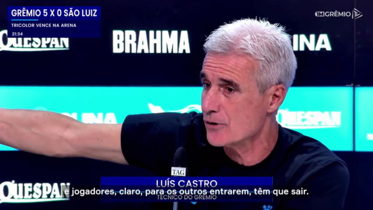 Luís Castro evita falar sobre titularidades e vê 'momento de análise'