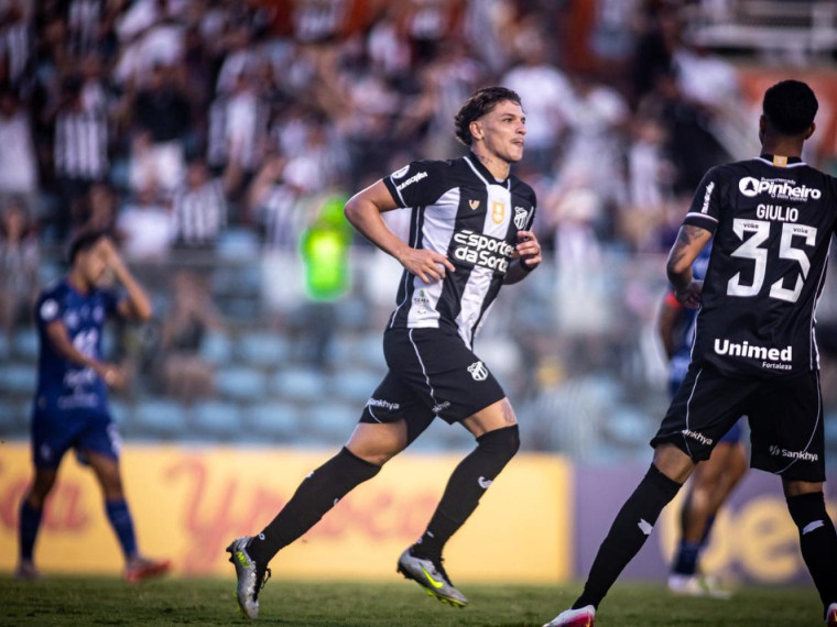 Atacante Lucca marcou o gol do Ceará contra o Iguatu
