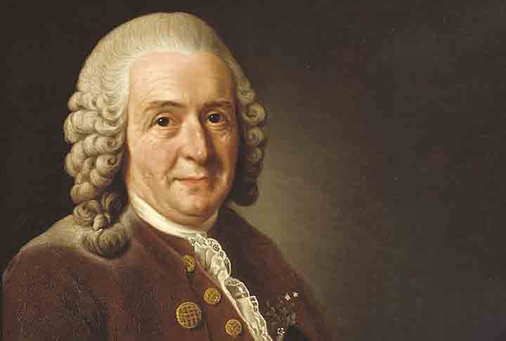 <p>CARL LINNAEUS, conhecido em português como Carlos Lineu (1707-1778): Pai da taxonomia moderna, o sistema de classificação e nomenclatura dos seres vivos. Ele introduziu o sistema binomial, que utiliza dois nomes (gênero e espécie) para identificar e classificar os organismos de forma padronizada.</p>

