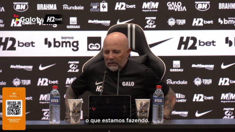 Sampaoli lamenta empate contra Tombense: 'Seguir trabalhando' 