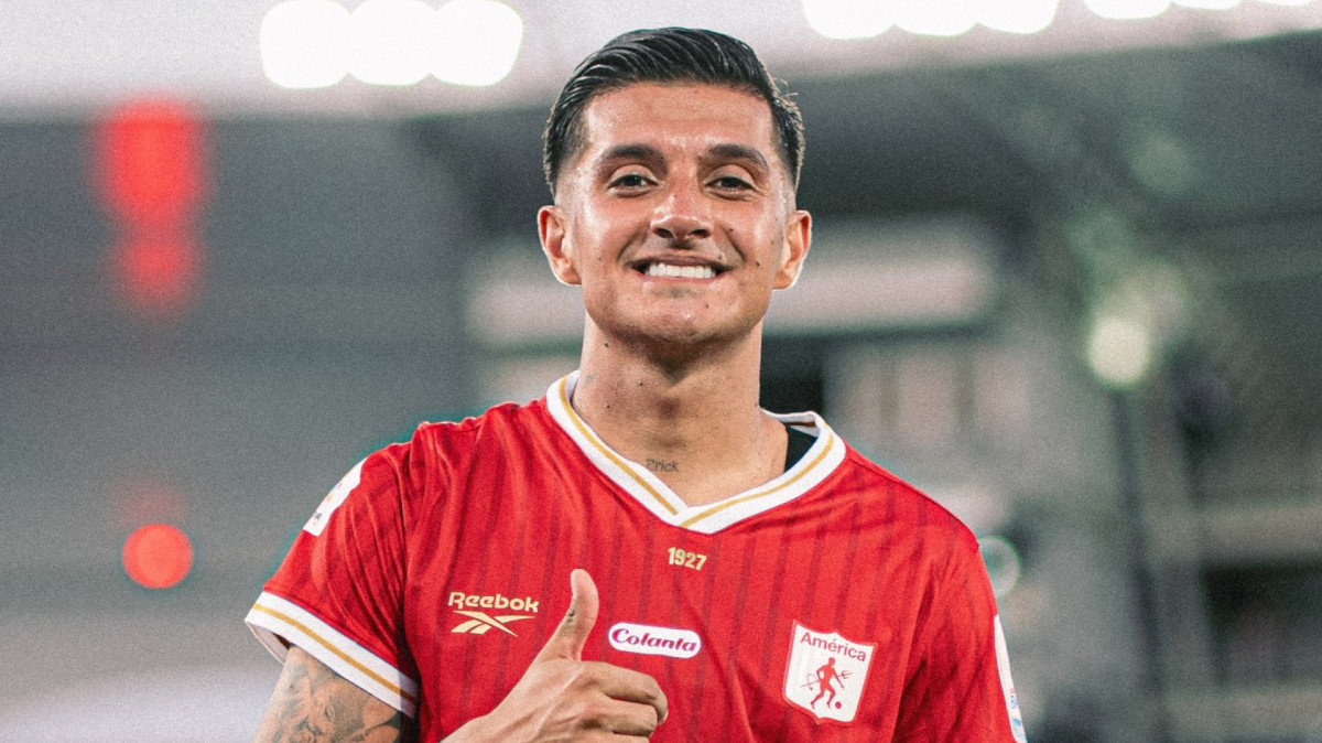 Guzm&aacute;n marcou dois gols em estreia pelo Am&eacute;rica de Cali, da Col&ocirc;mbia