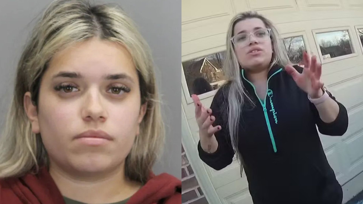 O caso da ex-babá brasileira Juliana Peres Magalhães, presa nos EUA, volta a repercutir. À direita, é possível ver Juliana na imagem da câmera de segurança no dia do assassinato. 