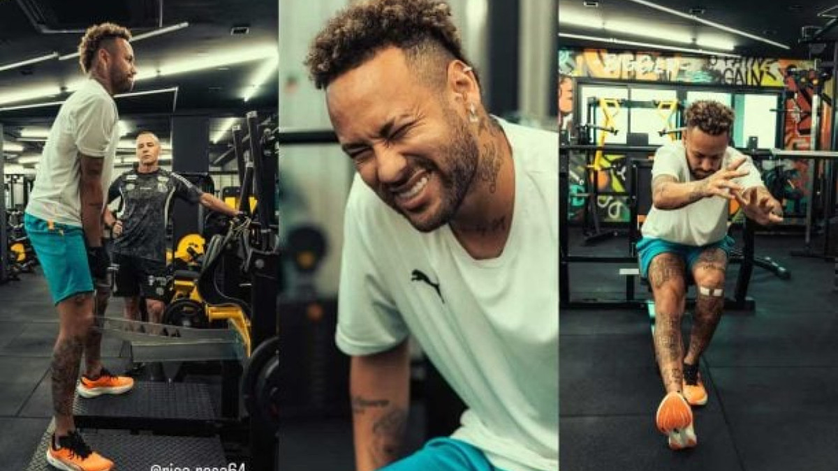 Atacante postou fotos de suas atividades em casa, enquanto o plantel do Peixe ganhava descanso. Ele pode voltar a atuar em fevereiro