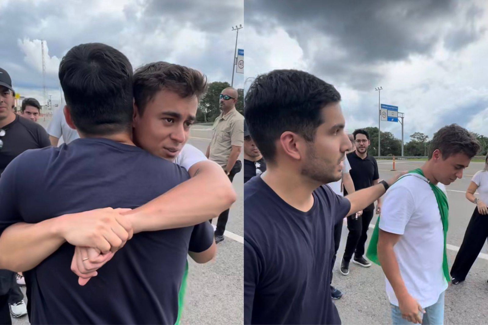O deputado federal André Fernandes se juntou ao deputado federal Nikolas Ferreira em uma caminhada de mais de 200 quilômetros em protesto contra a prisão do ex-presidente Jair Bolsonaro (Foto: Reprodução/Instagram @andrefernandes)