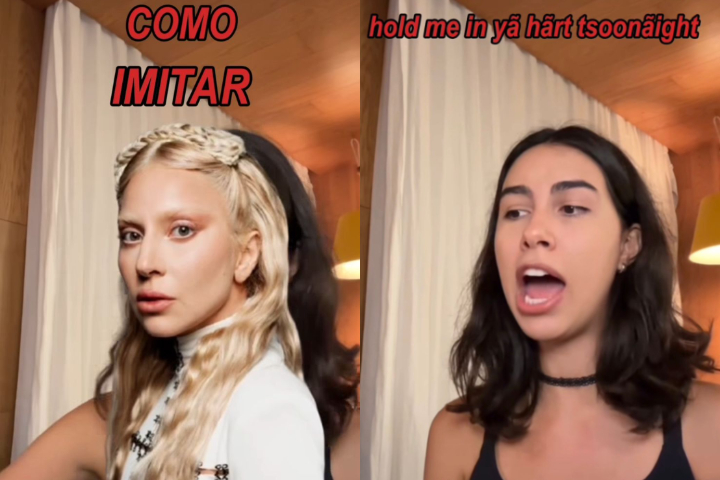 <p>O vídeo da carioca imitando a cantora Lady Gaga viralizou nas redes sociais, acumulando mais de 615 mil curtidas e aproximadamente 5,8 milhões de visualizações.</p></div>

<!-- INTERBANNER 5 [RETANGULO(BR)] - DESKTOP - [INTERNAS] -->
<div class=