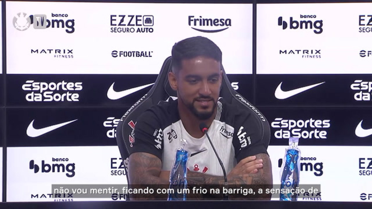 Matheus Pereira celebra retorno ao Corinthians: 'Voltar para casa'