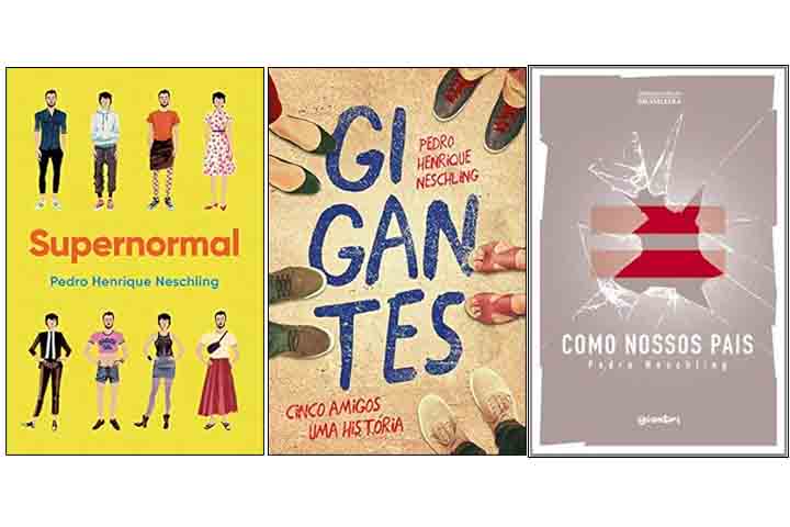 <p>Três anos depois, estreou na literatura com o romance “Gigantes”, publicado pela Editora Paralela, selo da Companhia das Letras. A obra retrata a trajetória de cinco amigos ao longo de uma década. Em 2018, lançou seu segundo livro, “Supernormal”, reafirmando sua versatilidade como escritor.</p>
