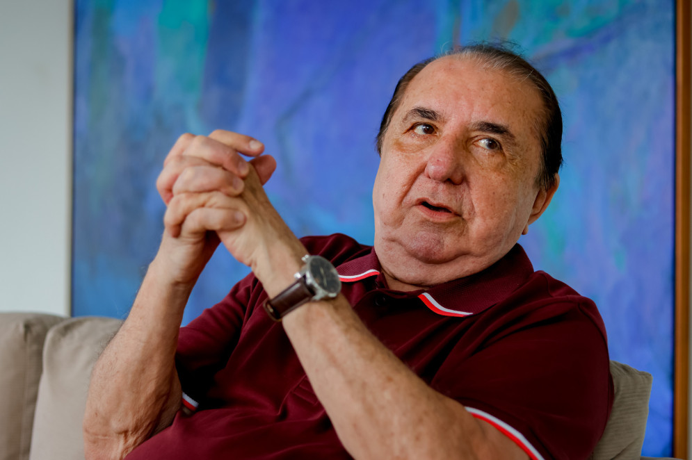 Firmo de Castro, economista e ex-deputado federal, &eacute; especialista em Fundos Constitucionais. O ex-parlamentar ajudou a criar o FNO, FNE e FCO durante a Assembleia Nacional Constituinte(Foto: Aur&eacute;lio Alves/ O POVO)