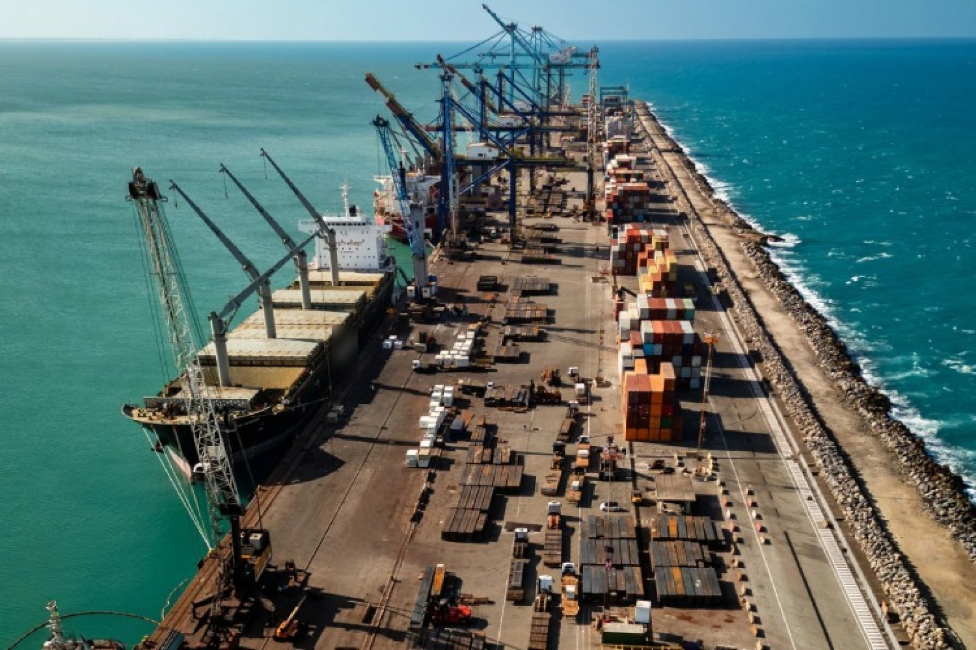 Porto do Pecém, no Ceará (Foto: Fco Fontenele)