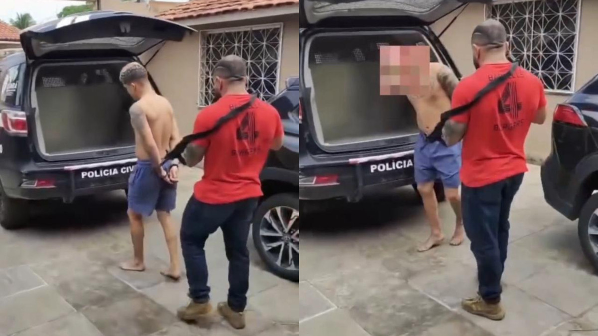 Suspeito foi preso em uma residência no bairro Planalto Caucaia pela PC-CE