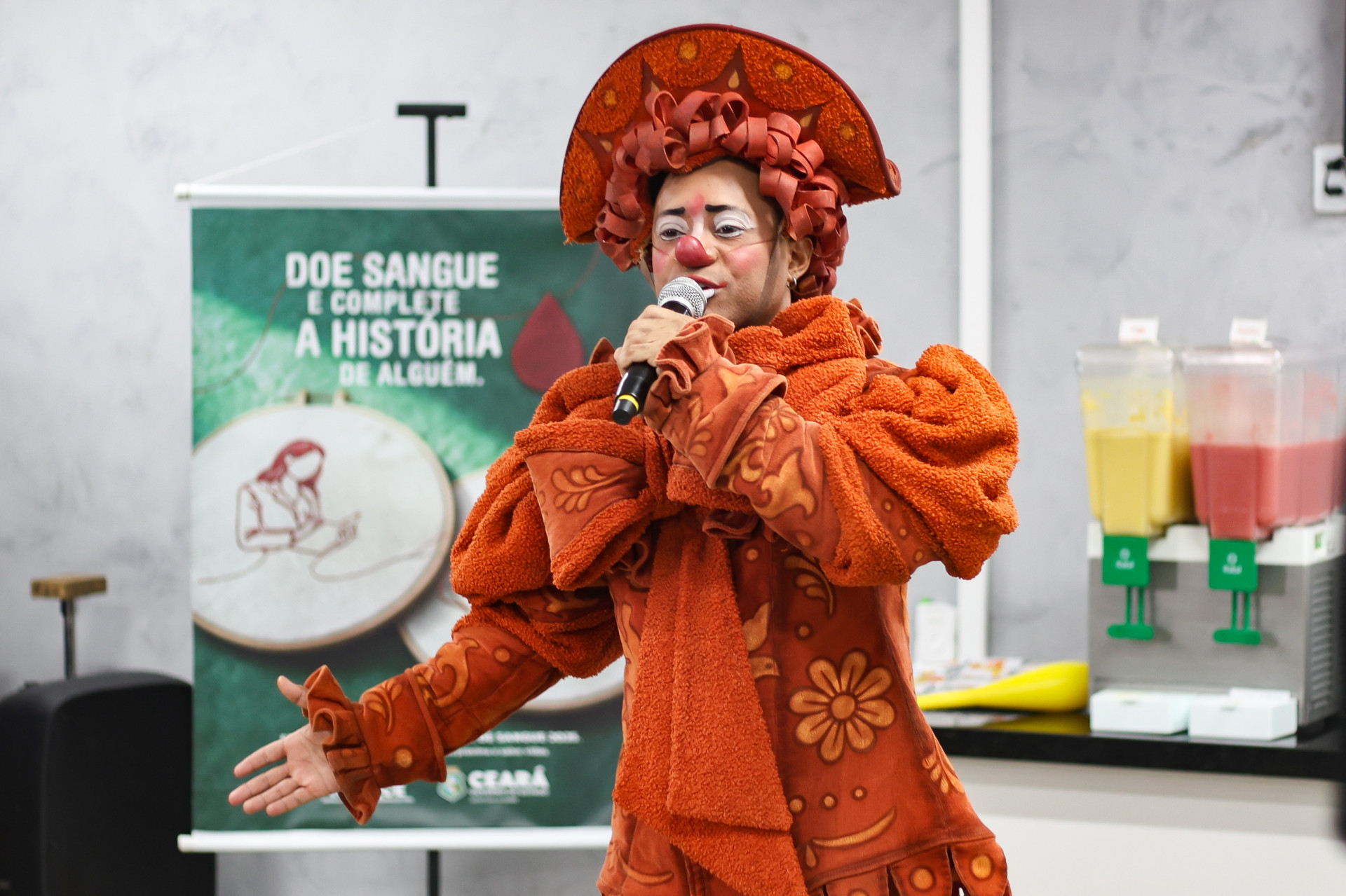  Hemoce recebe Circo do Tir&uacute; para incentivar a doa&ccedil;&atilde;o volunt&aacute;ria de sangue (Foto: DANIEL GALBER/ESPECIAL PARA O POVO)
